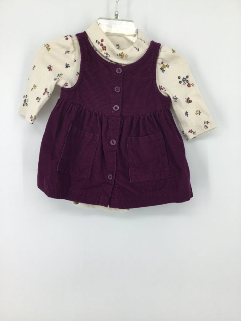 Baby Gap Child Size 0-3 Months Purple Dress - girls