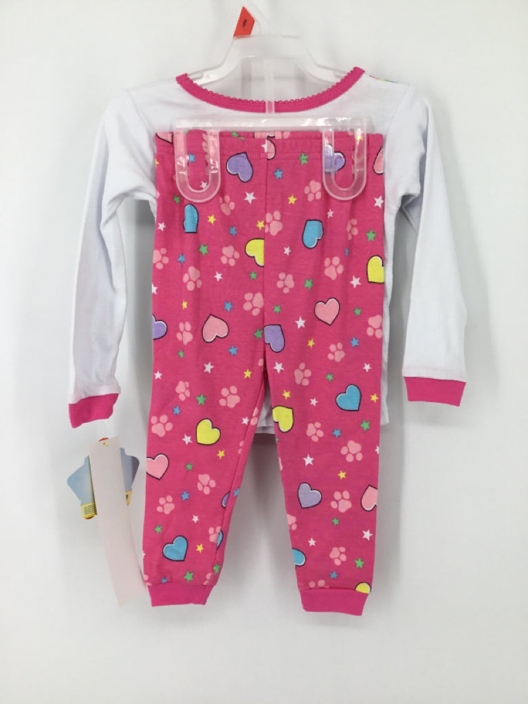 Paw Patrol Child Size 2 Pink Pajamas - girls