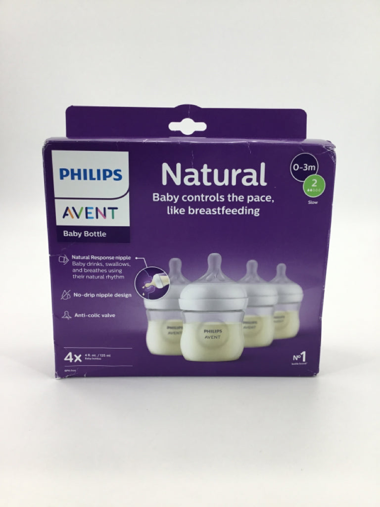 Philips Avent Natural Baby Bottles - 4 oz - 4 pk