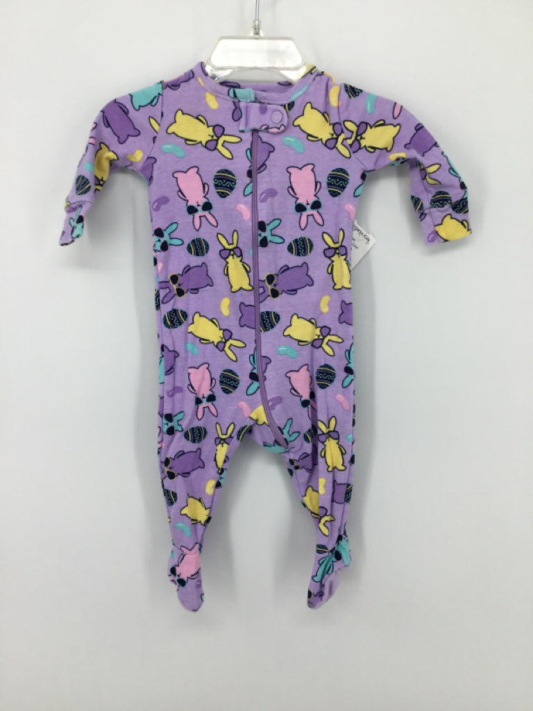 Childrens Place Child Size 0-3 Months Purple Easter Sleeper