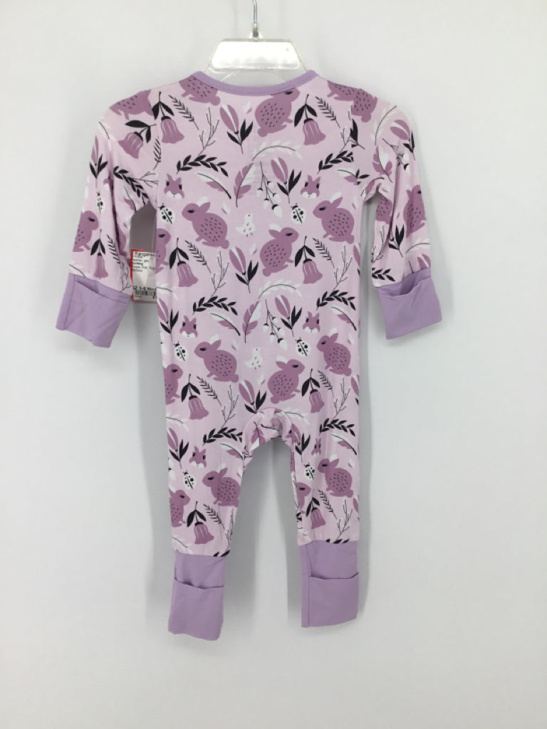 JunNeng Child Size 3-6 Months Purple Pajamas - girls