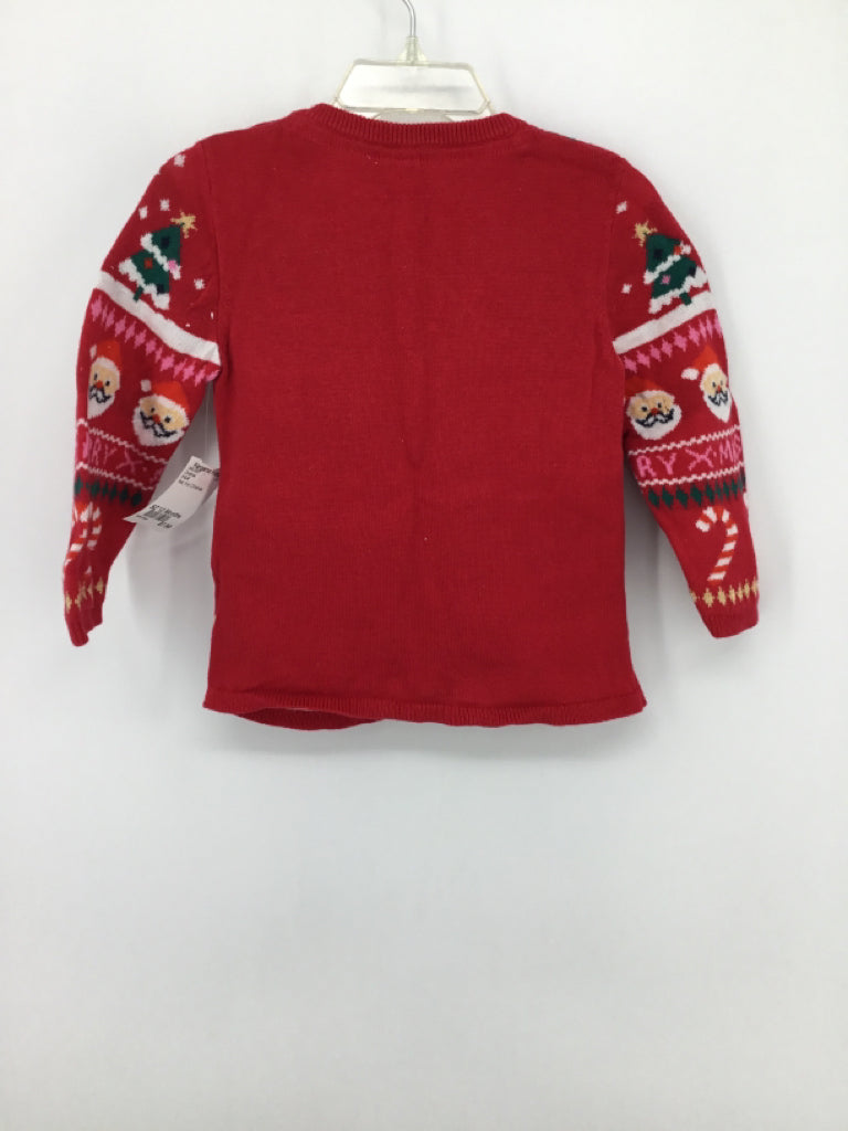 H & M Child Size 12 Months Red Christmas Sweater