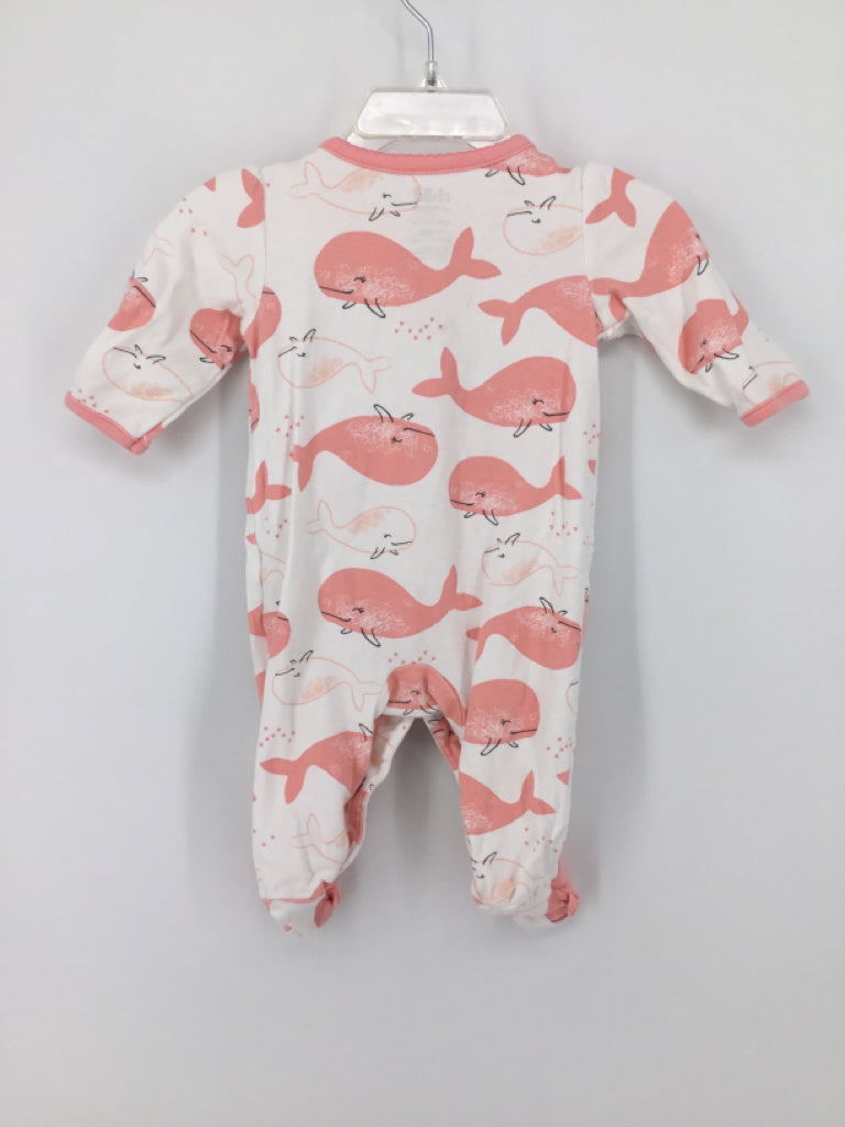 Child of Mine Child Size 0-3 Months Pink Sleepers