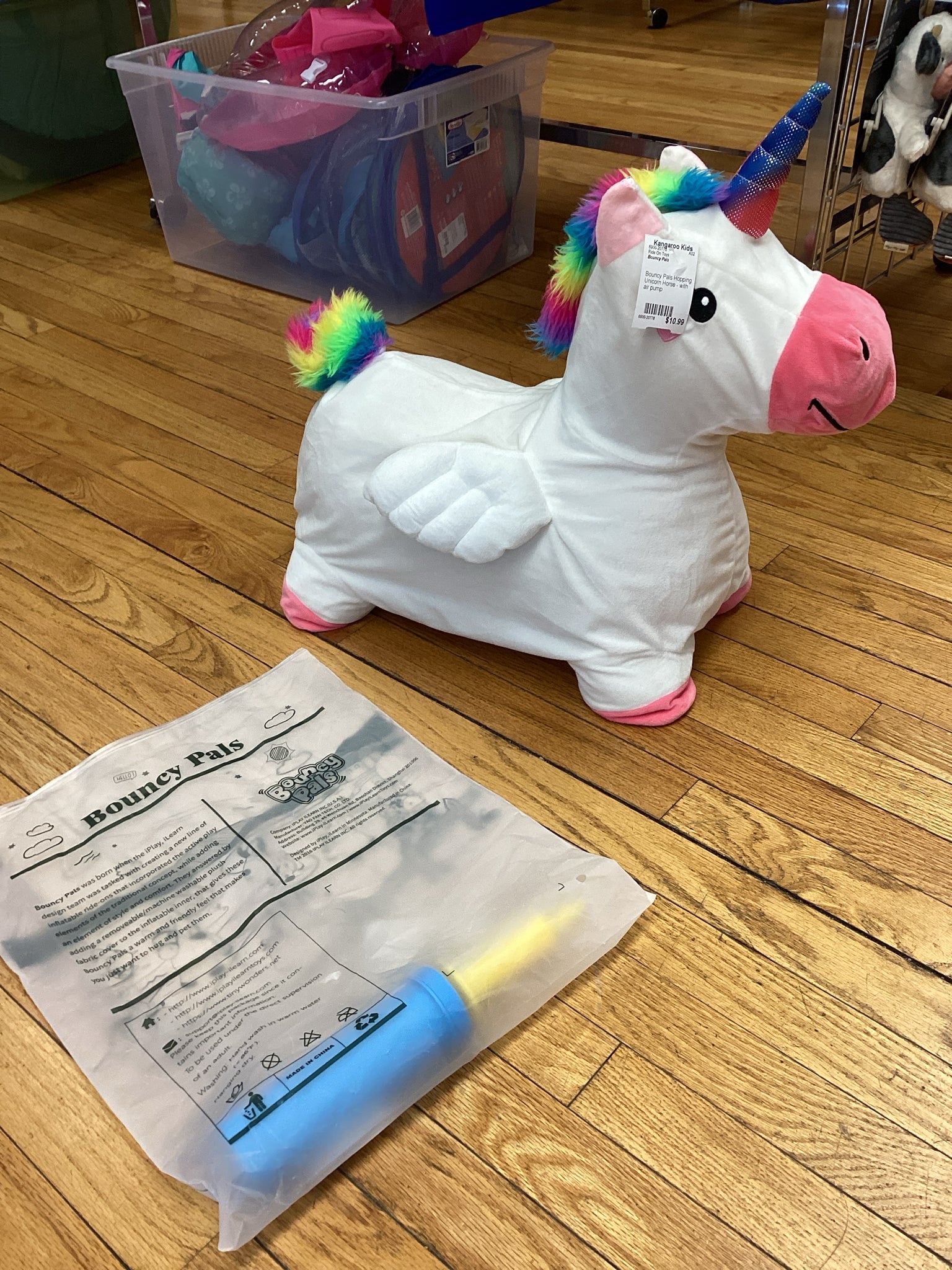 Bouncy Pals Hopping Unicorn Horse