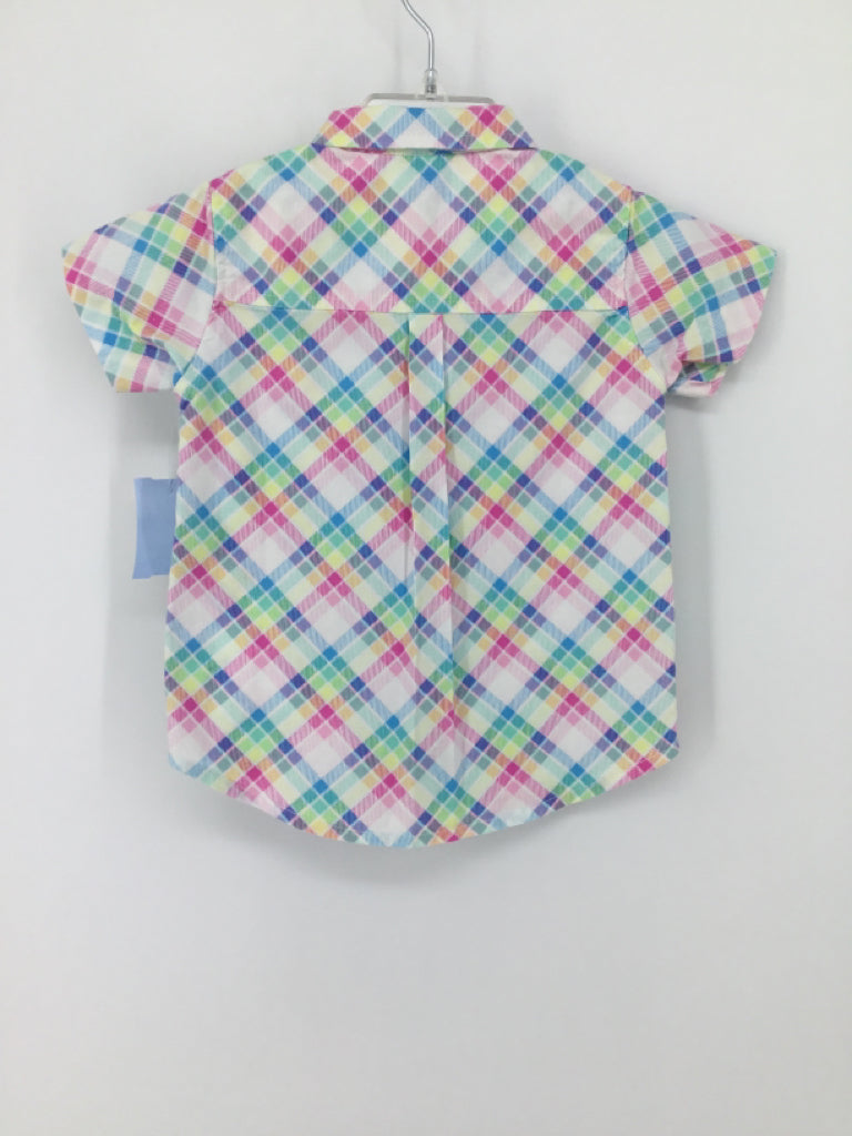 Ricrac & Ruffles Child Size 18 Months Multi-Color Plaid Shirt - boys