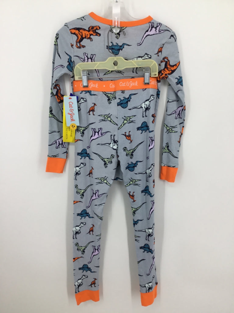 Cat & Jack Child Size 8 Blue Dinosaur Pajamas - boys