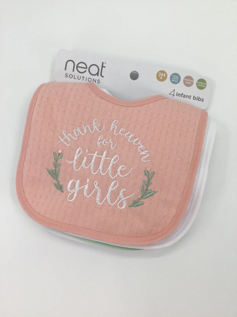 Neat Solutions Child Size 3 Months Pink Bib
