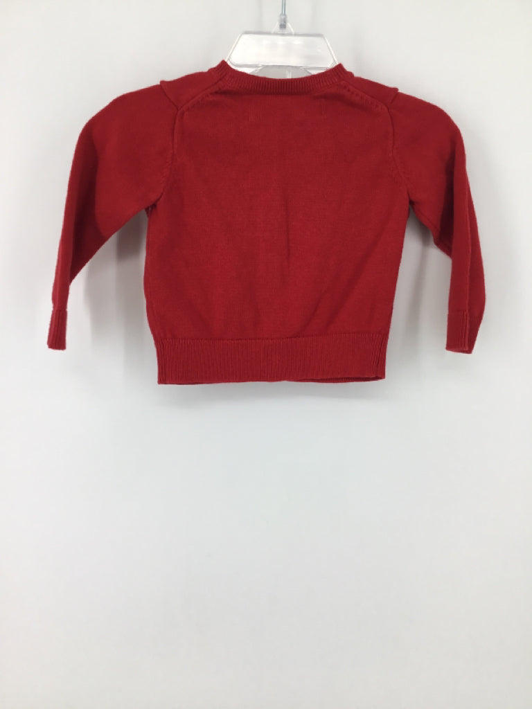 primary Child Size 6-12 Months Red Sweater - girls