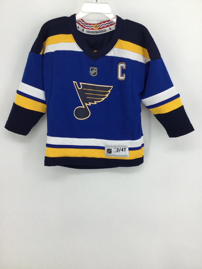 NHL Child Size 3 Blue Blues Shirt - boys