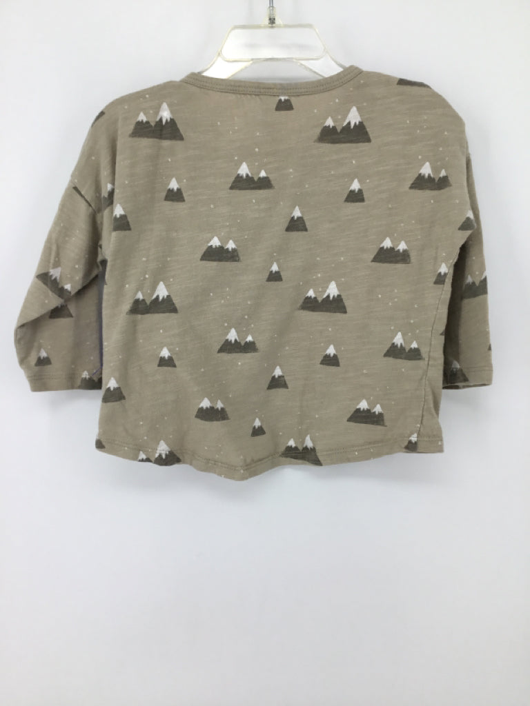 Rylee & Cru Child Size 12-18 Months Tan Print T-shirt - boys