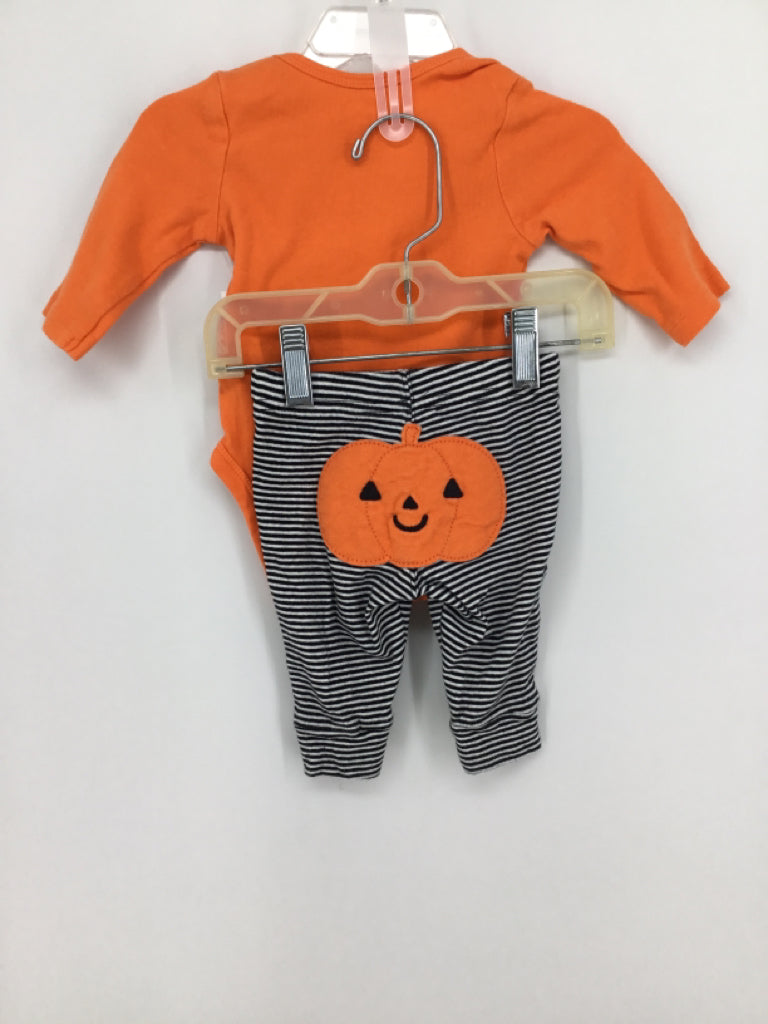 Carter's Child Size 3 Months Orange Halloween Outfit