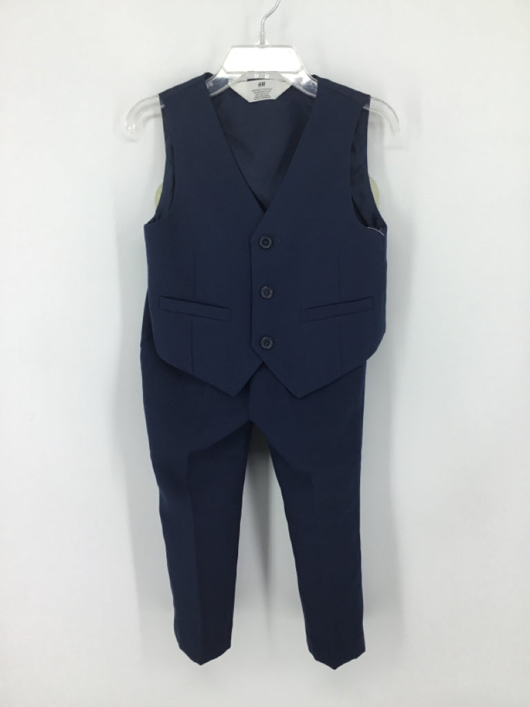 H & M Child Size 2 Navy Solid Suit - boys