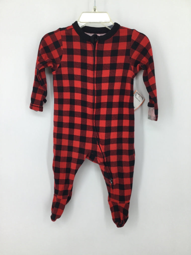 Old Navy Child Size 6-9 Months Red Sleepers