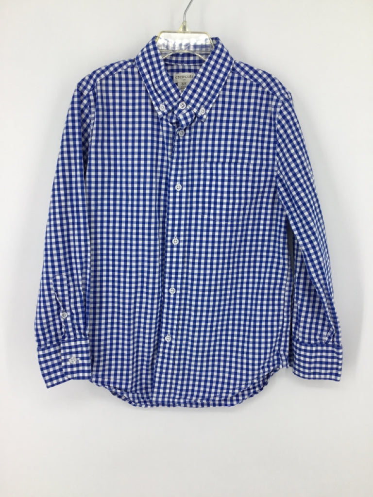 Crewcuts Child Size 6 Blue Gingham Shirt - boys