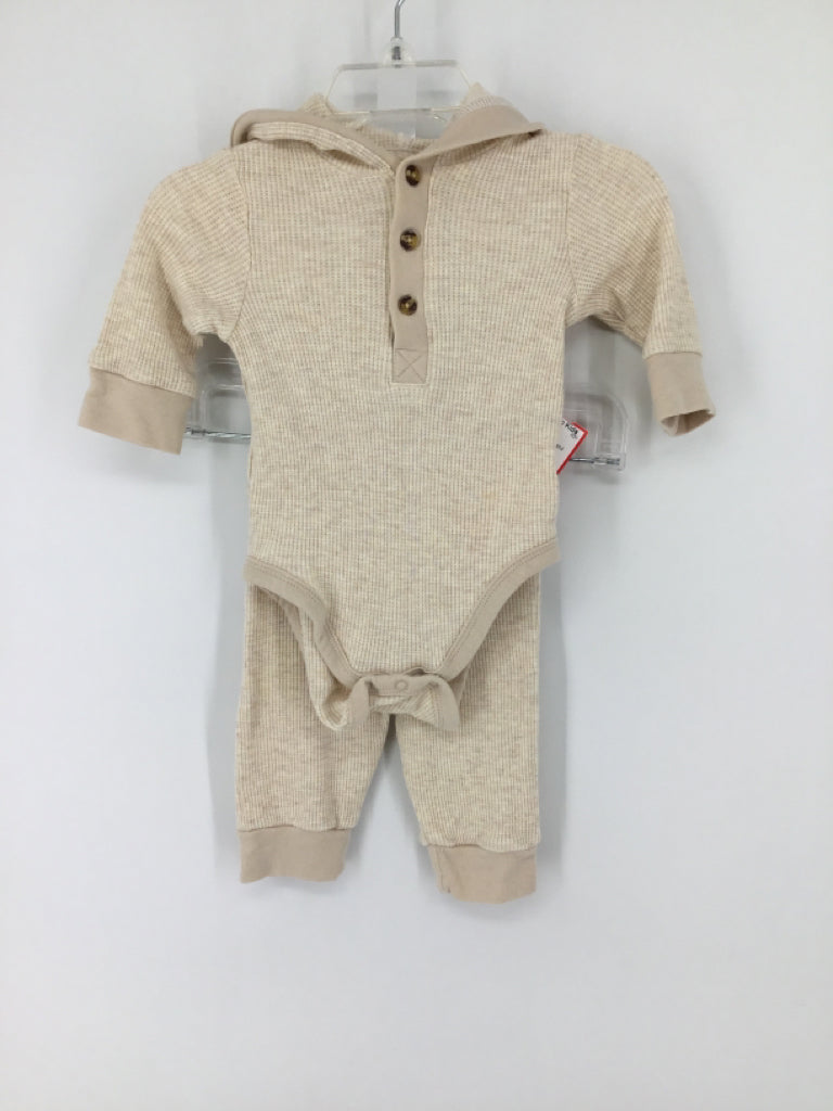 Little Me Child Size 3 Months Tan Solid Outfit - boys