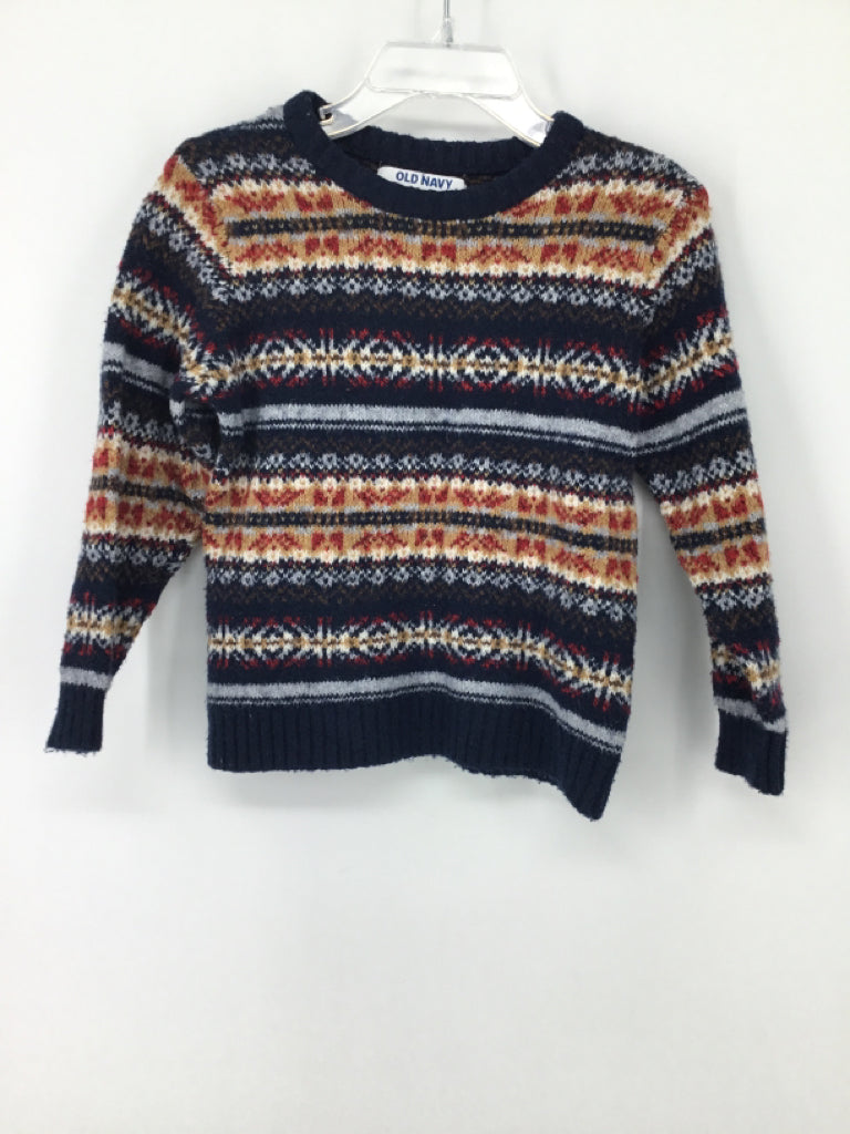 Old Navy Child Size 2 Navy Print Sweater - boys