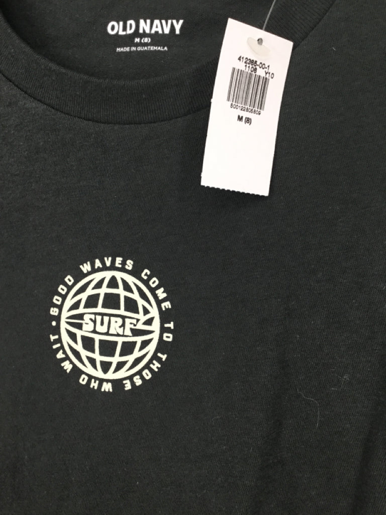 Old Navy Child Size 8 Gray screen printed T-shirt - boys