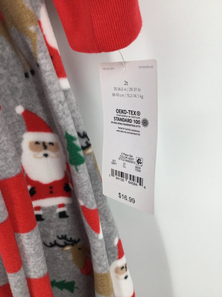 Just One You Made by Carters Child Size 2 Red Christmas Sleeper Set