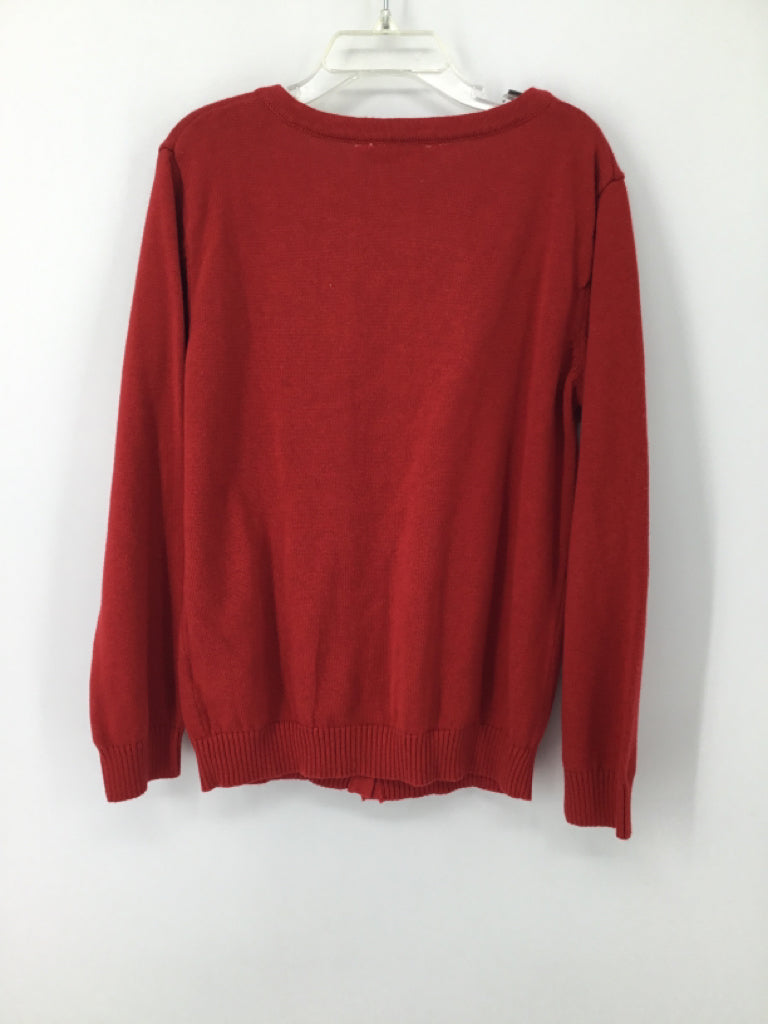 Ruffle Butts Child Size 7 Red Sweater - girls
