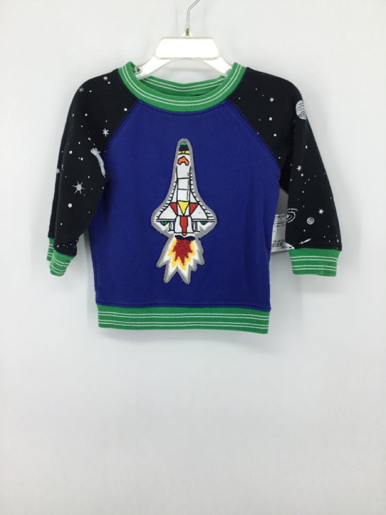 Hanna Andersson Child Size 18-24 Months Blue Space Sweatshirt - boys