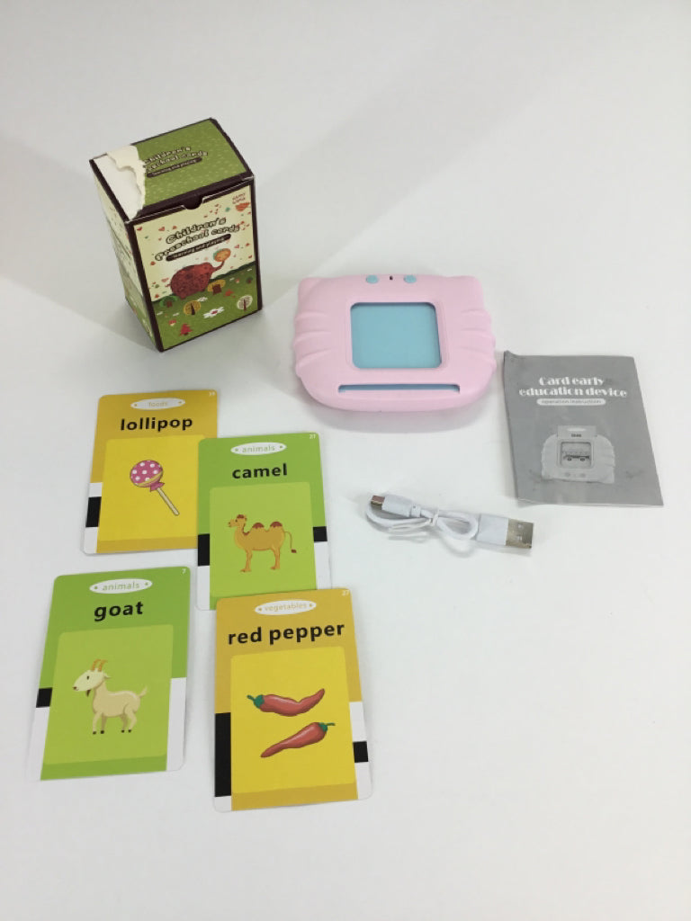 Happy World Pink Cat-shaped Early Education Device - Card Reader