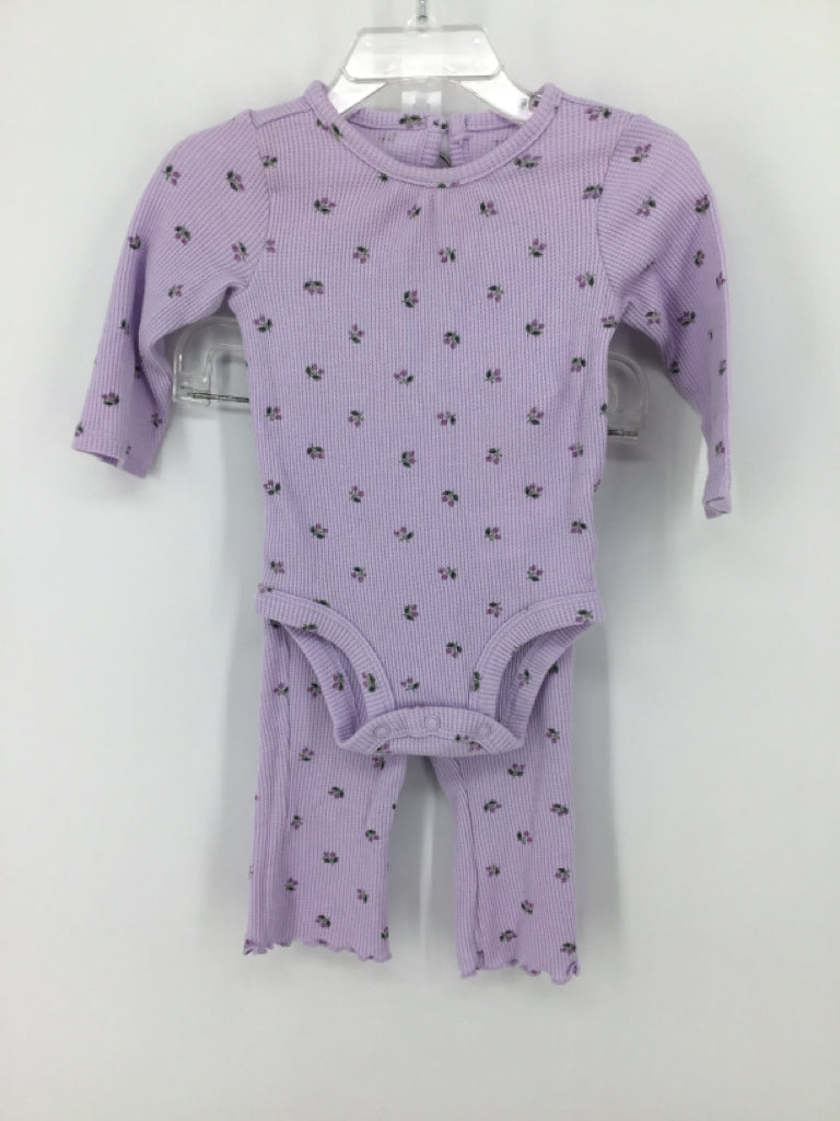 Carter's Child Size 6 Months Purple Outfit - girls