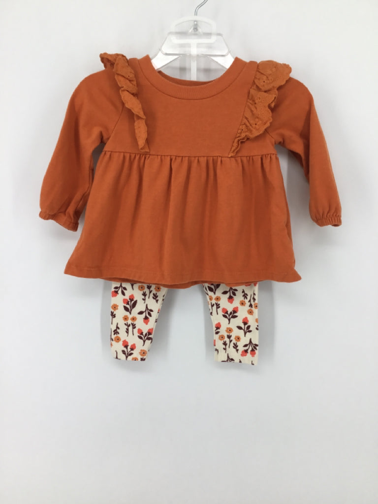 Cat & Jack Child Size 3-6 Months Orange Outfit - girls