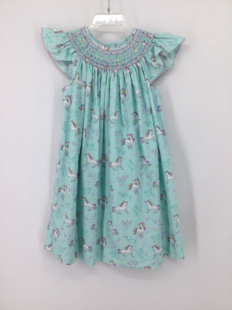 Petit Bebe Child Size 4 Blue Dress - girls