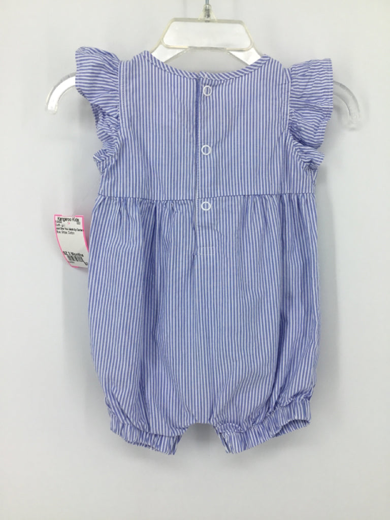 Just One You Made by Carters Child Size 3 Months Blue Outfit - girls