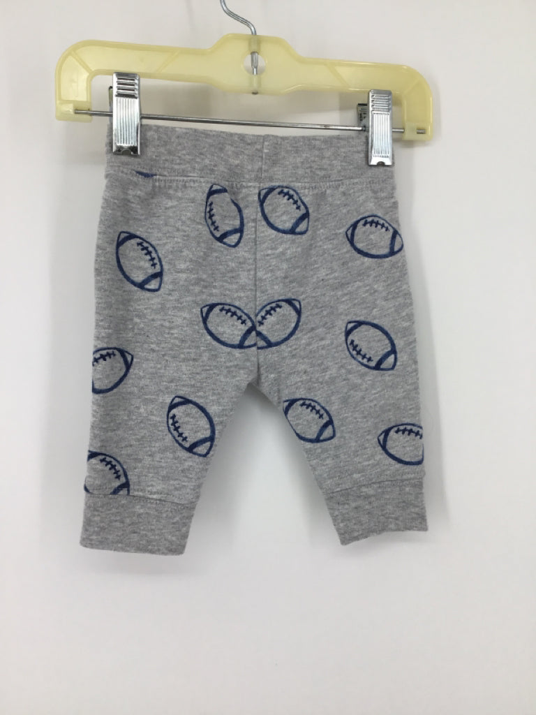 Just One You Made by Carters Child Size 3 Months Gray Sports Pants - boys