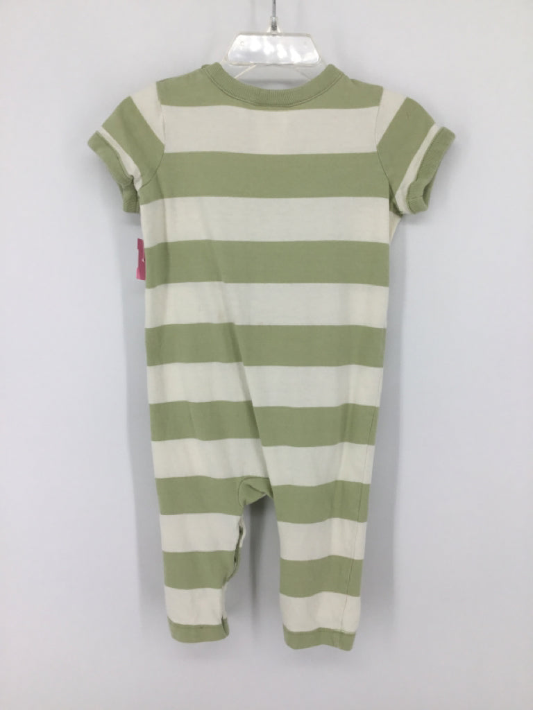 Hanna Andersson Child Size 6-12 Months Green Stripe Outfit - boys
