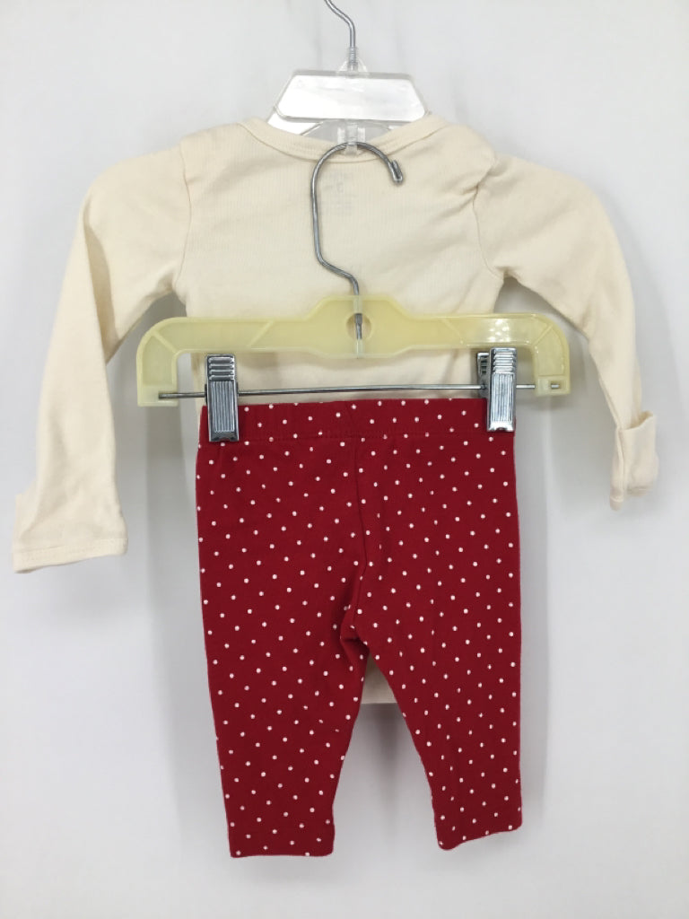 Carter's Child Size 3 Months Red Christmas Outfit