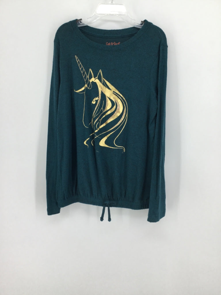 Cat & Jack Child Size 7 Teal Shirt - girls