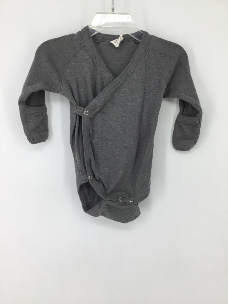 Kate Quinn Organics Child Size 6-12 Months Gray Onesie
