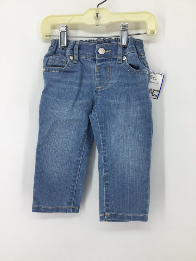 Childrens Place Child Size 12-18 Months Blue Jeans - girls
