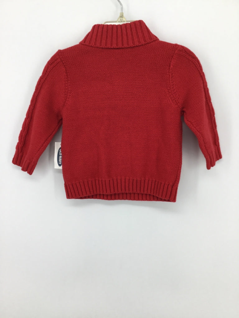 Old Navy Child Size 6-12 Months Red Solid Sweater - boys