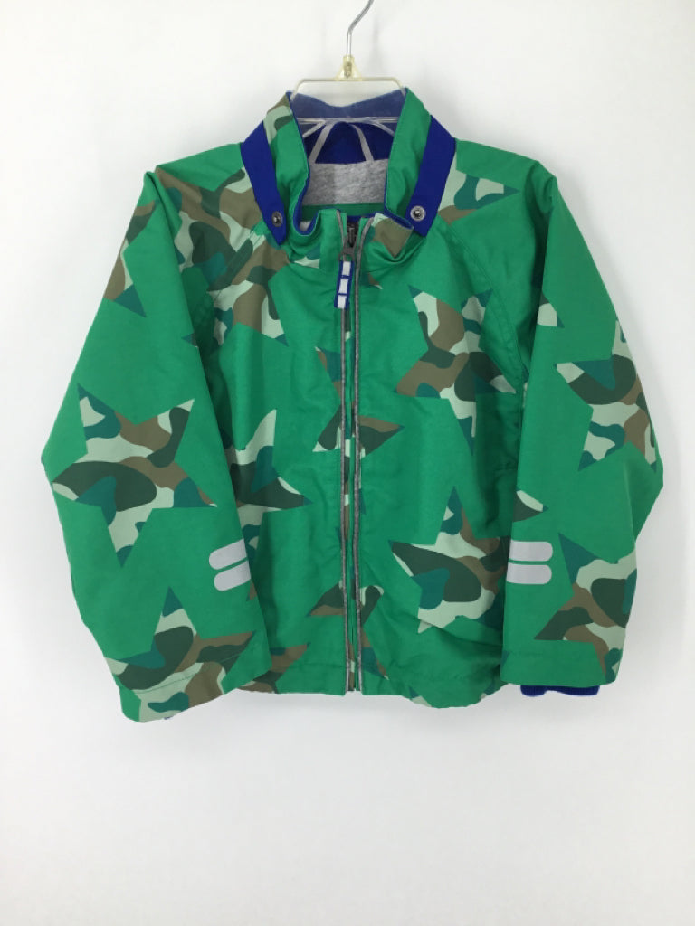 Mini Boden Child Size 3 Green Camoflage Jacket - boys