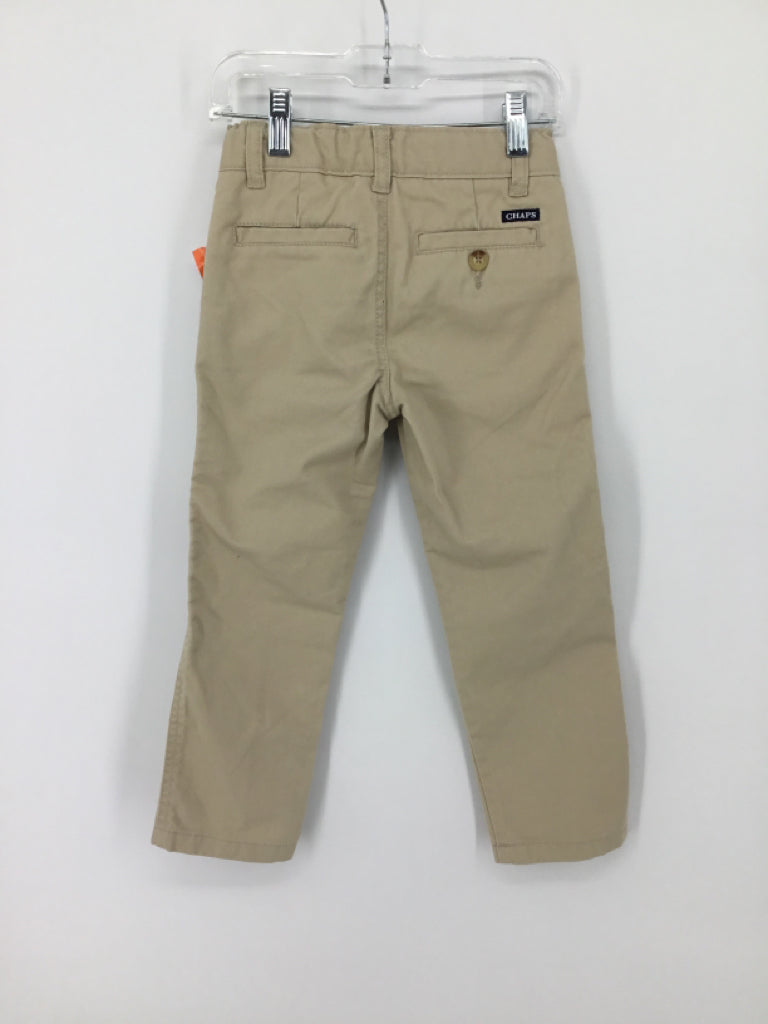 Chaps Child Size 4 Tan Solid Pants - boys