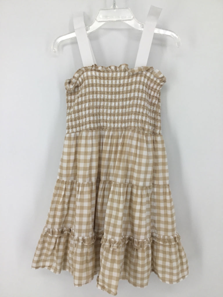 Janie and Jack Child Size 6 Tan Dress - girls