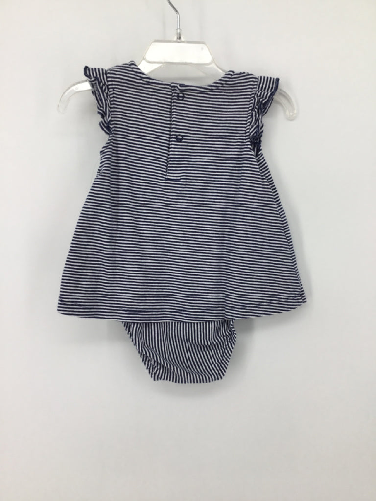 Simple Joys made by Carters Child Size 6-9 Months Navy Outfit - girls