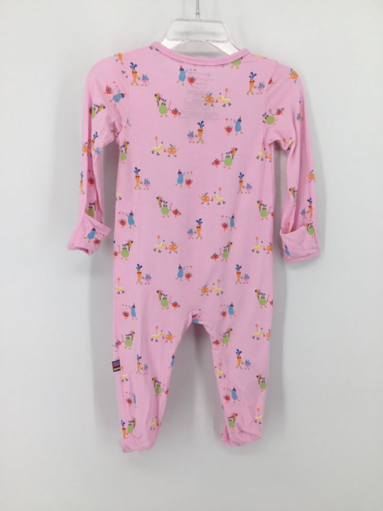 Magnetic Me Child Size 3-6 Months Pink Sleepers