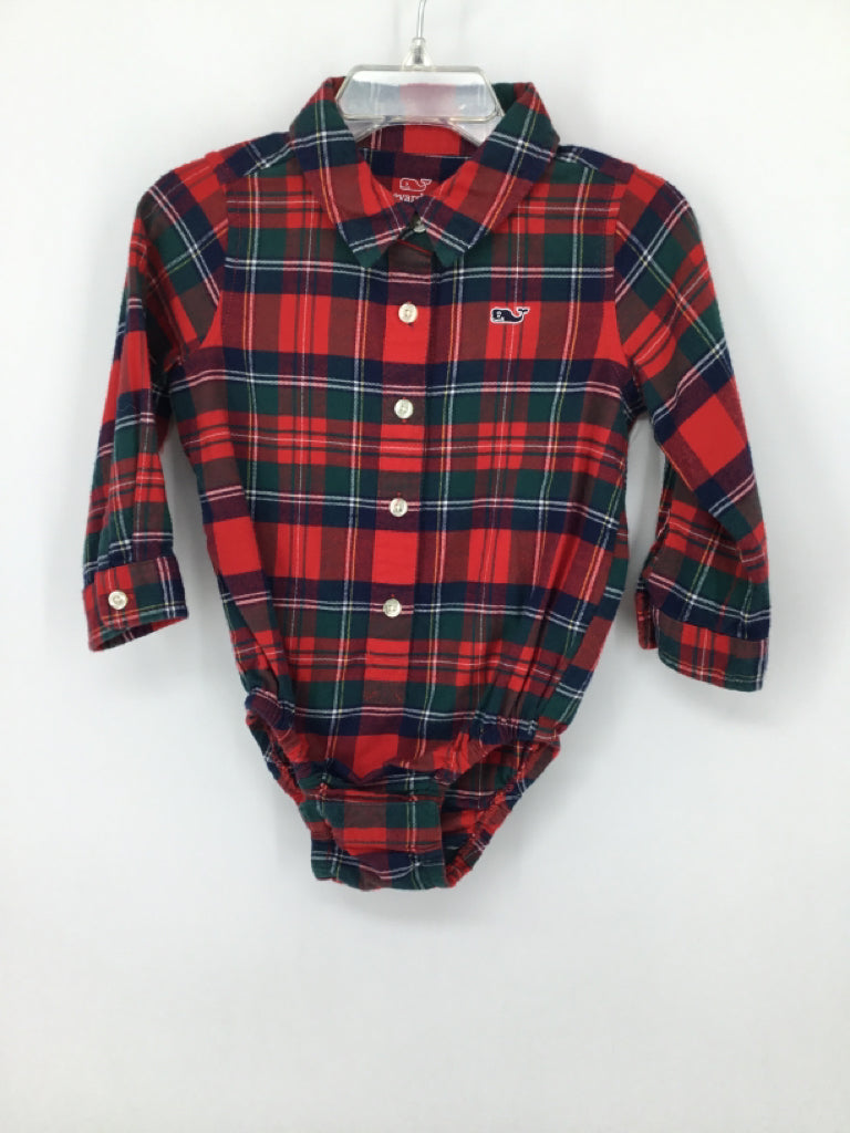 vineyard vines Child Size 6-12 Months Red Onesie