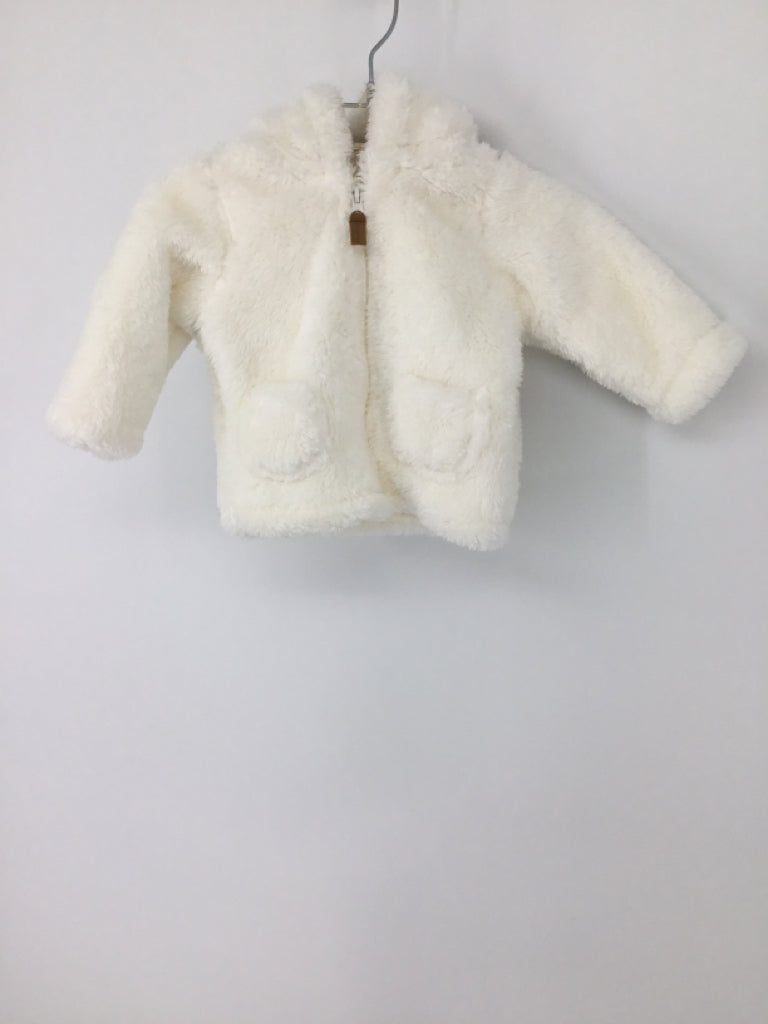 Carter's Child Size 3 Months White Solid Jacket - boys
