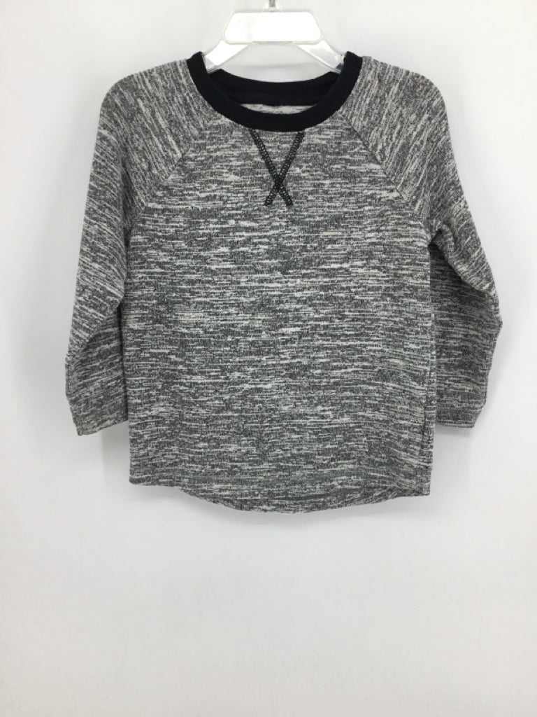 Cat & Jack Child Size 2 Black Marbled Shirt - boys