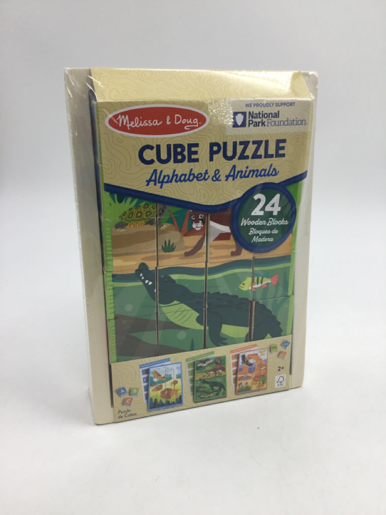 Melissa & Doug Cube Puzzle - Alphabet & Animals