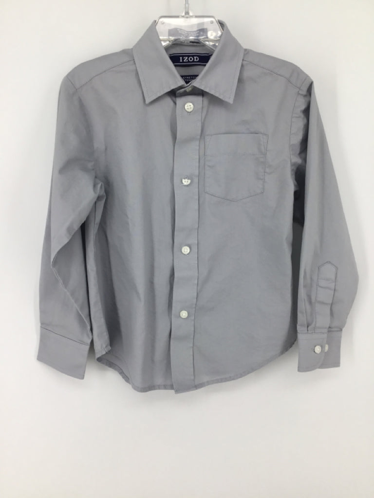 Izod Child Size 4 Gray Solid Shirt - boys