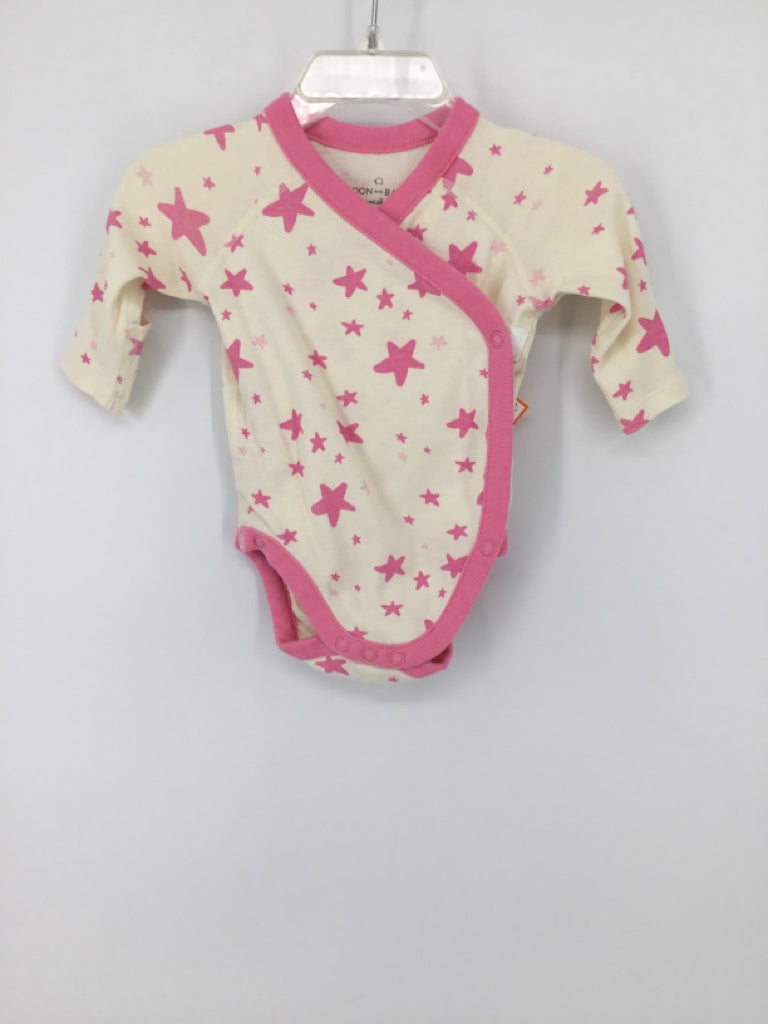 Moon & Back by Hanna Andersson Child Size 0-3 Months Pink Onesie