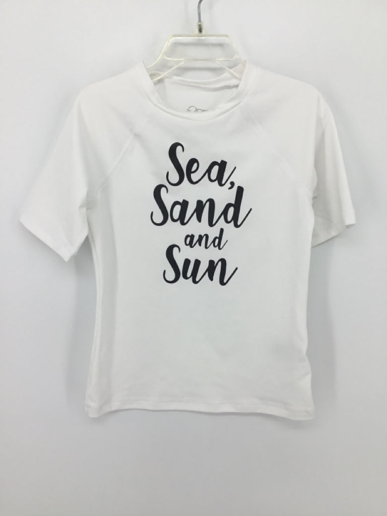 Art Class Child Size 6 White screen printed Swimwear - boys