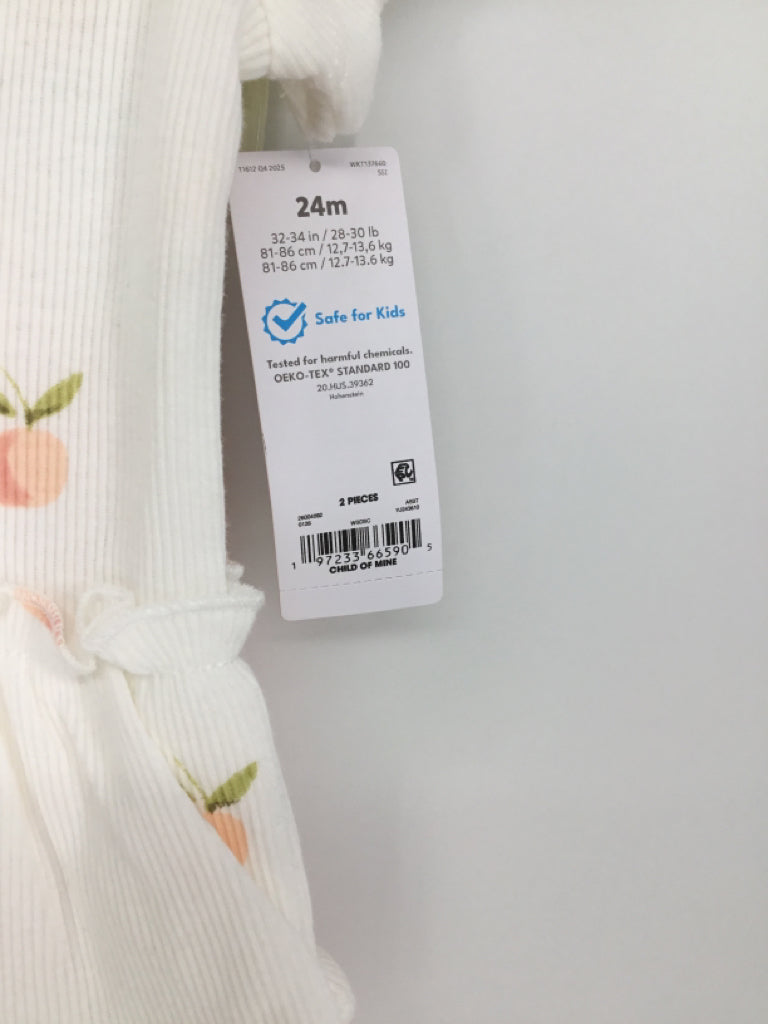 Child of Mine Child Size 24 Months Peach Outfit - girls