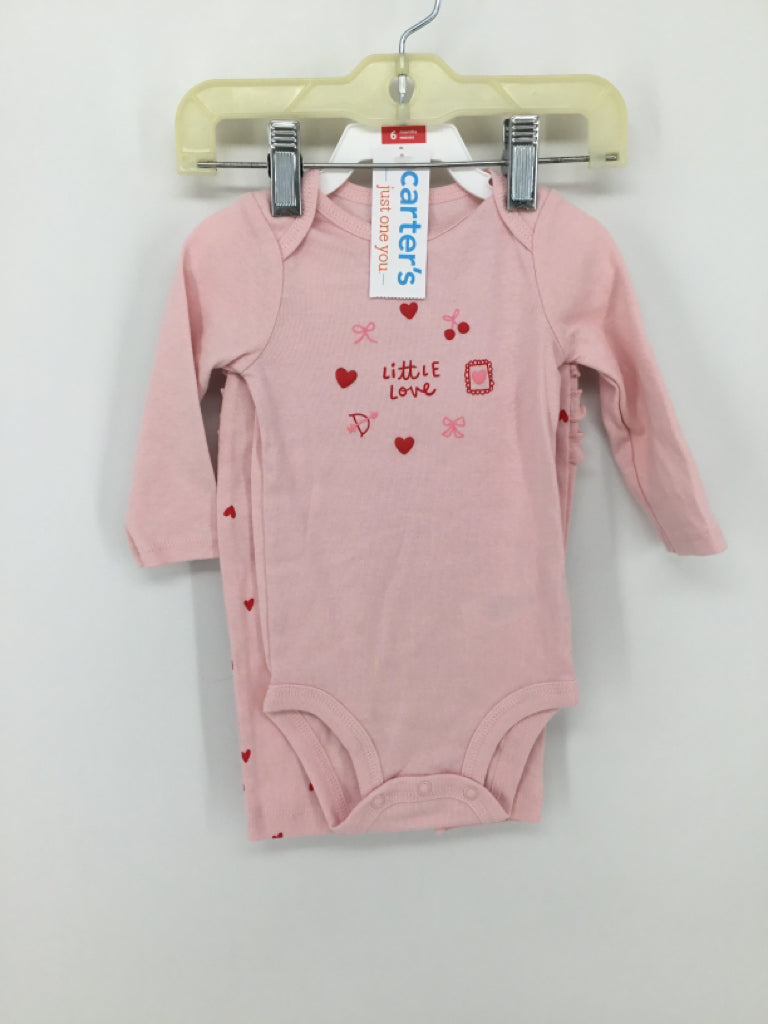 Just One You Made by Carters Child Size 6 Months Pink Valentine's Day Outfit